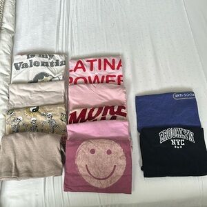 Grupo de franelas usadas como nuevas / Group of flannels used as new